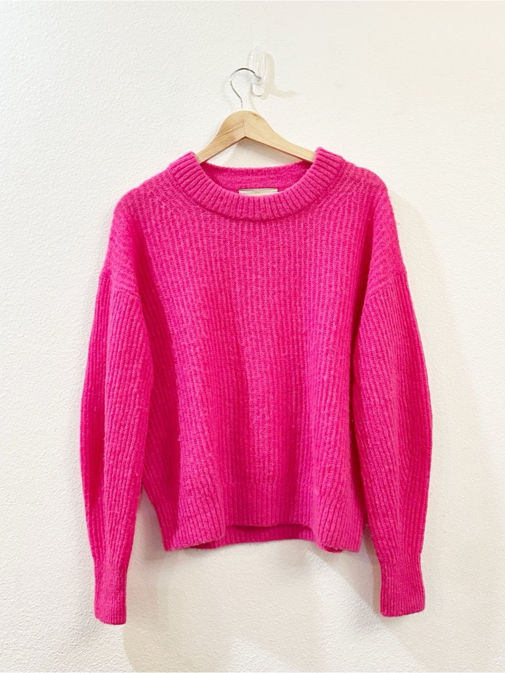 Everlane Alpaca Wool Knit Crew Sweater Pink Size XS